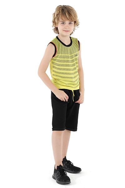 Slazenger Жълта тениска без ръкави за момче Daiva