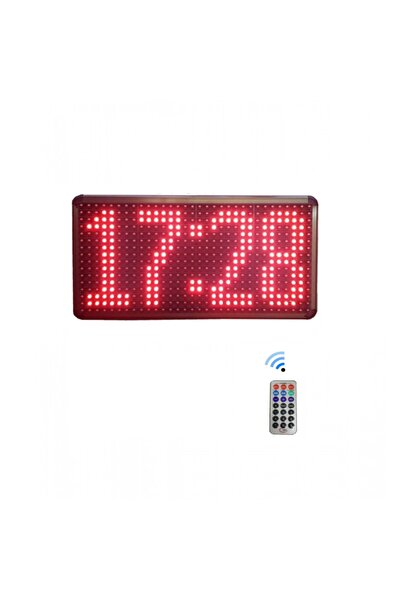 TEKNOMERKEZ Dijital Saat Termometre (derece) Kasa Ölçüsü:21x37 Cm
