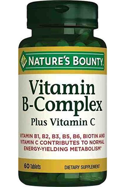 Nature's Bounty فيتامين ب-مجمع بلس فيتامين سي 60 قرص