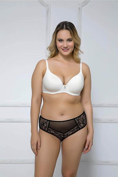 MOONLİGHT Women's Ecru Soft Cup Underwire Unsupported Bra
