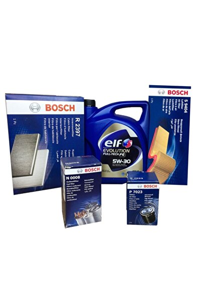 Bosch Skoda Uyumlu  Superb 1.6 Tdı Filtre Bakım Seti Elf 5w30 Motor Yağı (201...