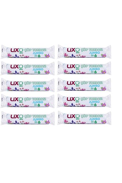 LİXOBAG Jumbo Size 90 lt Garbage Bag 250 gr 80x110 // 10 Pieces