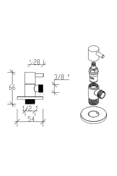 Tema Prima Bidet Long Body Faucet
