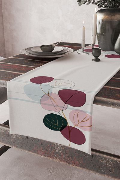 Skhome Premium Custom Design Decorative Digital Printed Runner