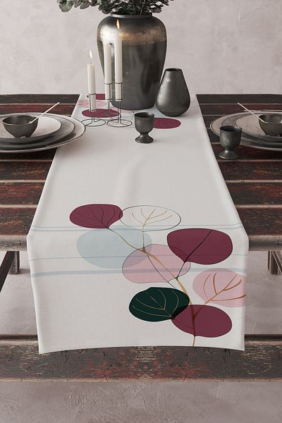 Skhome Premium Custom Design Decorative Digital Printed Runner