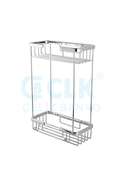 ÇELİK BANYO Karaca Şampuanlık Ikili 10x20 Cm Pirinç Malzeme ( 10 Yıl Garantili )