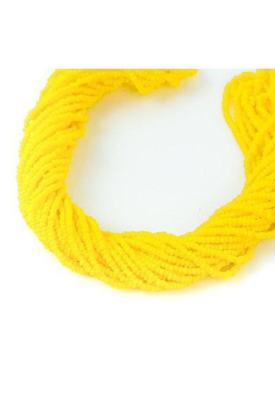 yfhobi 12 Strings - Czech Sand Beads, Jewelry Making Beads, Light Yellow Color