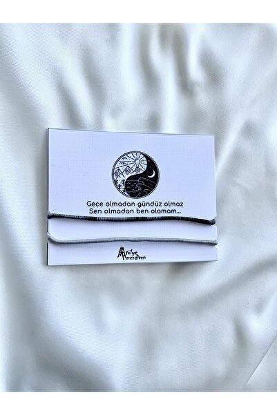 Atölye Merdiven Sensiz Olmaz Ip Çift Bilekliği Hediye Bileklik Seti Bff, Sevgili Bilekliği