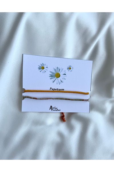 Atölye Merdiven Papatyam Rope Couple Bracelet Set Bff, Lover Bracelet Gift Bracelet