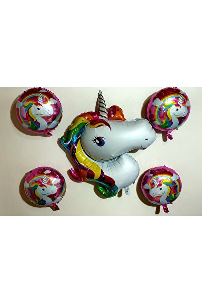 Genel Markalar Unicorn 5li Set Folyo Balon