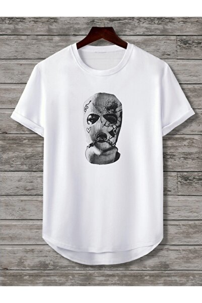 CANDEL Μπλουζάκι Unisex με διπλό σετ κάτω οβάλ με λεπτή εφαρμογή με μάσκα προσώπου