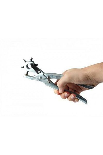 YFHOME Belt Punching Pliers Adjustable 6 Heads Steel Practical Easy Use Hole Opener