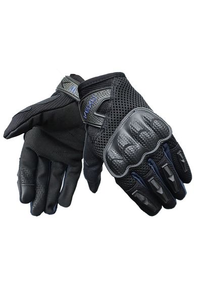 Vexo Navy Blue Stunt Motorcycle Gloves