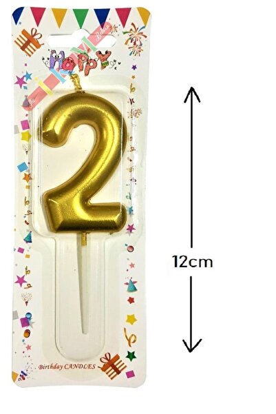 Bkmc BÜYÜK BOY 2 RAKAM GOLD MUM 12CM