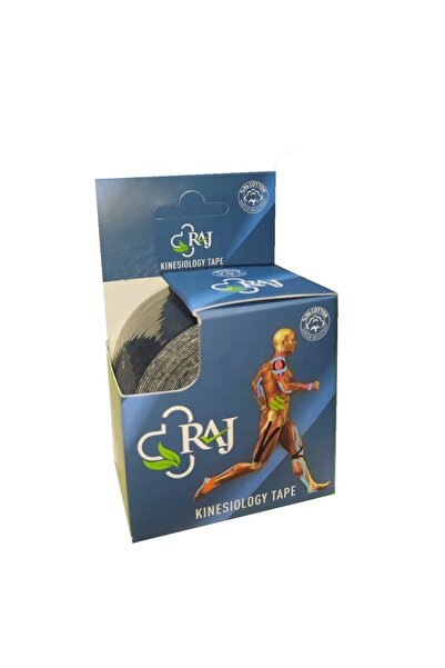 RAJ Siyah Tape Kinesio Sporcu Bandı 5m X 5cm