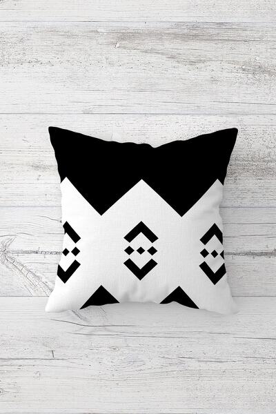 Pelangi Bohemian Geometric Pattern Double Sided Printed Hidden Zippered Pillo...