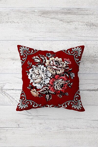 Pelangi خمر بلاط الطابق زهرة باقة مزدوجة الوجهين المخفية زيبر وسادة رمية مزخر...