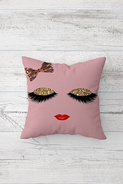 Pelangi غطاء وسادة بسحاب مخفي مطبوع على الوجهين للرموش الحديثة، غطاء وسادة لل...