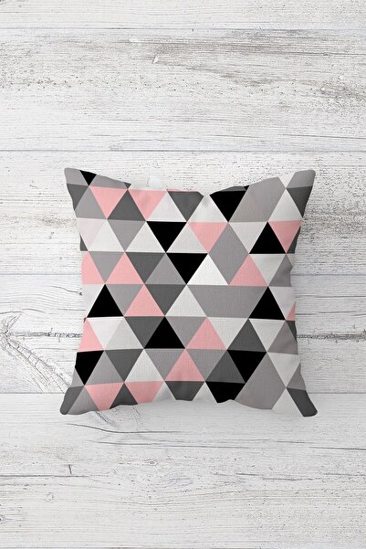 Pelangi الملونة مثلث كتلة مزدوجة الجانب المطبوعة المخفية انغلق وسادة رمي وساد...