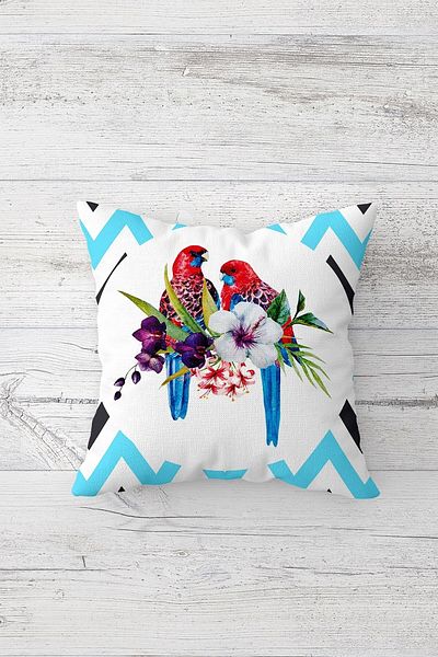 linazaitun One Side Printed Hidden Zipper Decorative Pillowcase Throw Pillow Case Seat Pillowcase