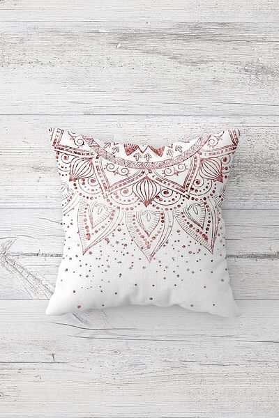 linazaitun One Side Printed Hidden Zipper Decorative Pillowcase Throw Pillow Case Seat Pillowcase