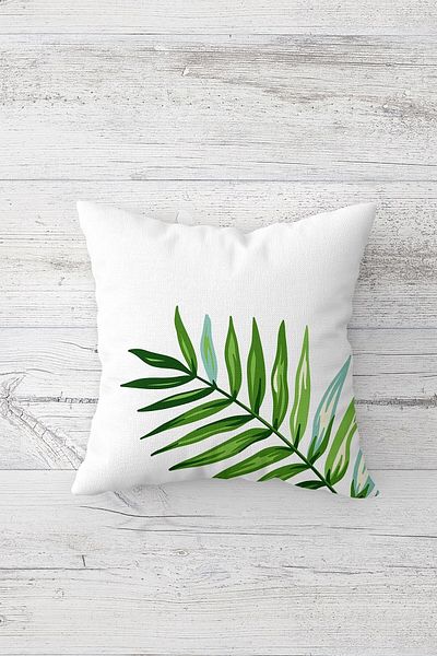 linazaitun One Side Printed Hidden Zipper Decorative Pillowcase Throw Pillow Case Seat Pillowcase