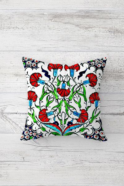 linazaitun One Side Printed Hidden Zipper Decorative Pillowcase Throw Pillow Case Seat Pillowcase