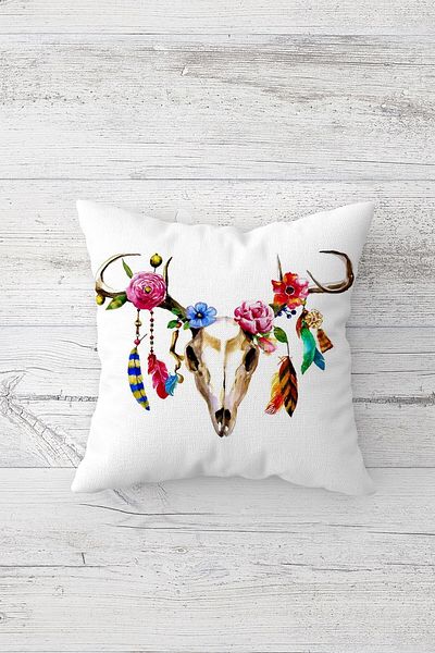 linazaitun One Side Printed Hidden Zipper Decorative Pillowcase Throw Pillow Case Seat Pillowcase