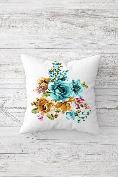 linazaitun One Side Printed Hidden Zipper Decorative Pillowcase Throw Pillow Case Seat Pillowcase