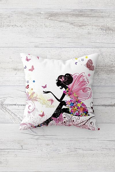 linazaitun One Side Printed Hidden Zipper Decorative Pillowcase Throw Pillow Case Seat Pillowcase
