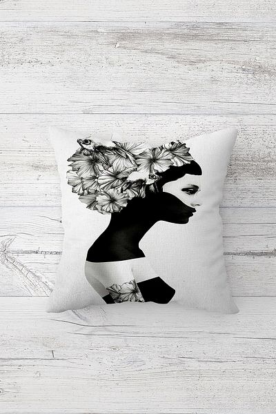 linazaitun One Side Printed Hidden Zipper Decorative Pillowcase Throw Pillow Case Seat Pillowcase