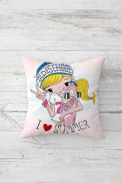 linazaitun One Side Printed Hidden Zipper Decorative Pillowcase Throw Pillow Case Seat Pillowcase