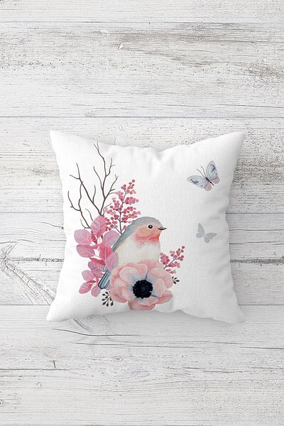 linazaitun One Side Printed Hidden Zipper Decorative Pillowcase Throw Pillow Case Seat Pillowcase
