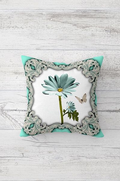 linazaitun One Side Printed Hidden Zipper Decorative Pillowcase Throw Pillow Case Seat Pillowcase