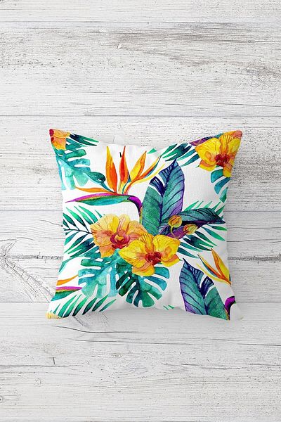 linazaitun One Side Printed Hidden Zipper Decorative Pillowcase Throw Pillow Case Seat Pillowcase