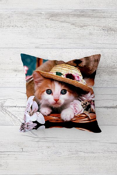 linazaitun One Side Printed Hidden Zipper Decorative Pillowcase Throw Pillow Case Seat Pillowcase