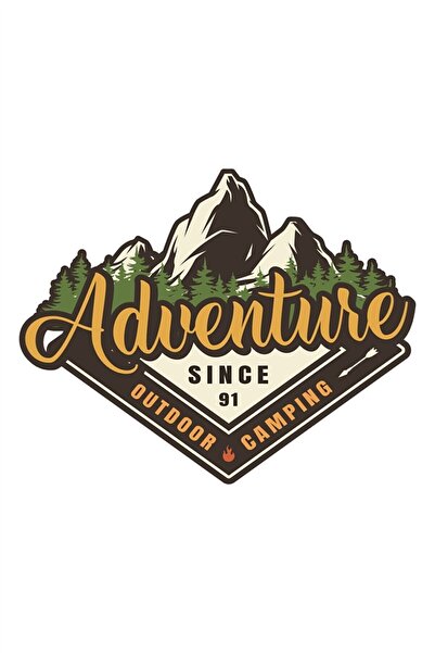 MegaSticker Off Road Camping Adventure Sticke Road Sticker 13 X 10 Cm