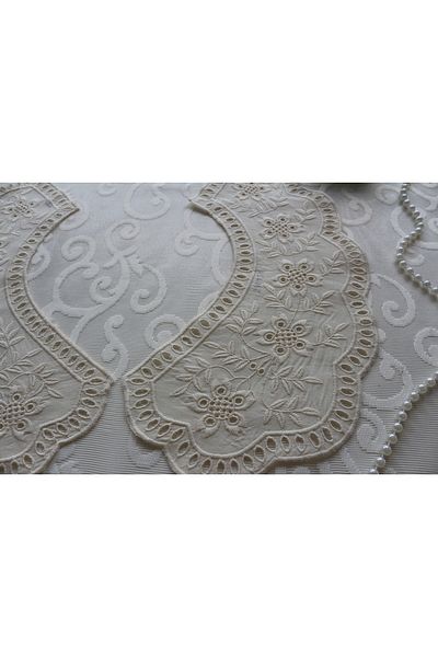 SHERLOCK HOME Vintage Cotton Scallop Raw Collar (FACTORY TO RING)