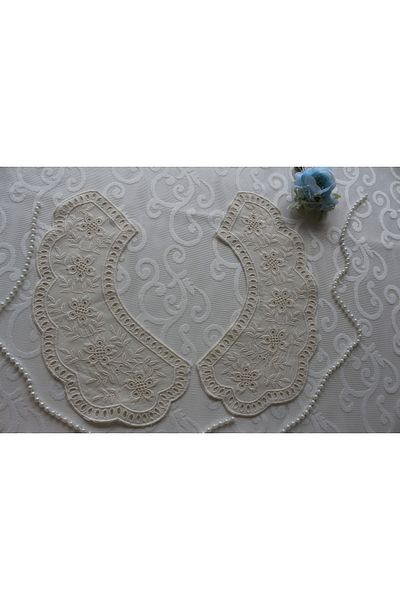 SHERLOCK HOME Vintage Cotton Scallop Raw Collar (FACTORY TO RING)