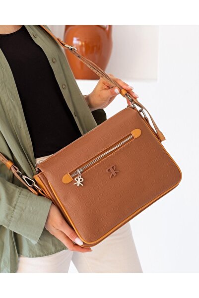 ImPolo Geantă de umăr și crossbody pentru femei Cara Taba, dimensiune 21x27