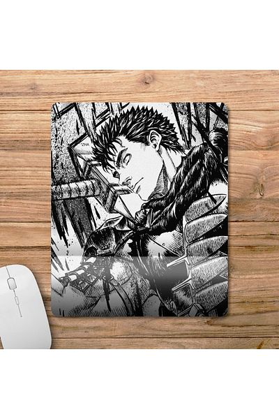 Pixxa نموذج لوحة الماوس مع دعم المعصم من Berserk - 2 بيضاوي