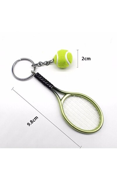 sarıalarm Tenis Toplu Raket Anahtarlık