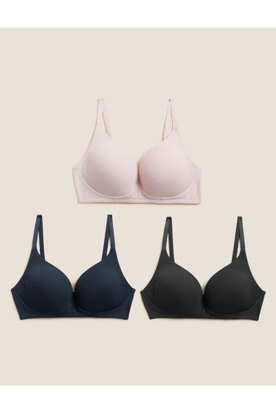 Marks & Spencer 3'lü Balensiz T-shirt Sütyeni Seti