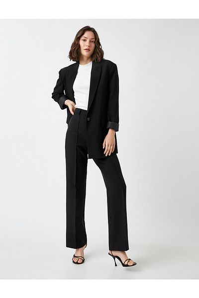 Koton Gerippte Hose mit weitem Bein