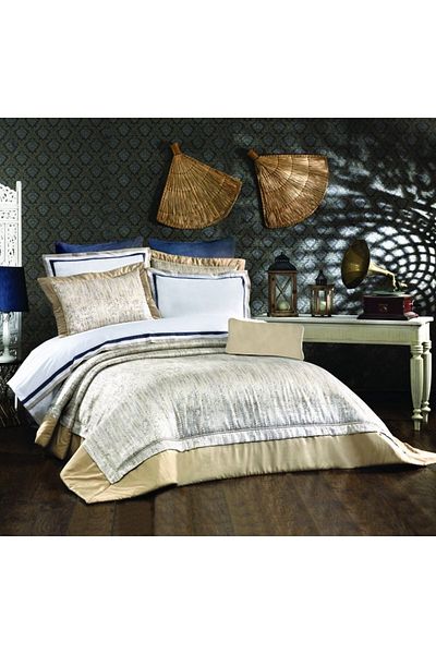Vinaldi 10 Piece Cover Set - Ören Gold Beige Bed