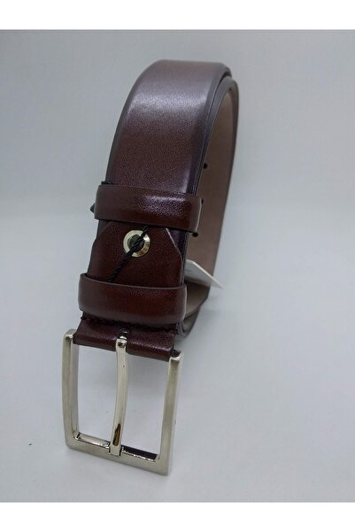 Gutiero بدلة حزام جلد كلاسيكية بنية اللون للرجال، متوافقة مع القماش والكتان