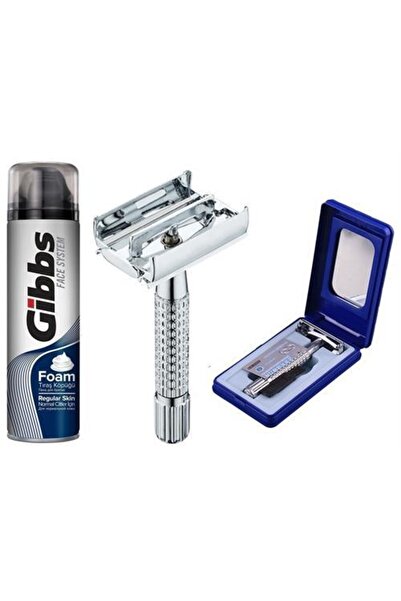 GİBBS Findit Regular Skin Tıraş Köpüğü Tıraş Bıçağı Seti