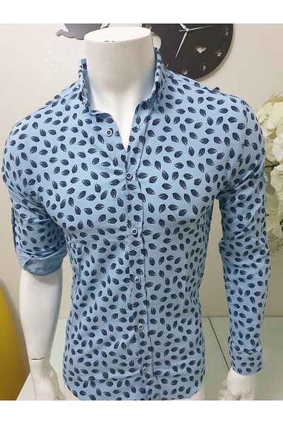 GGMM Cămașă Sport Bărbați Imprimată Lycra