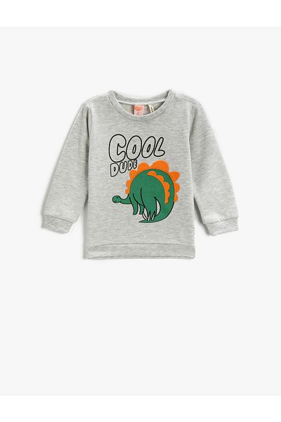 Koton Sweatshirt Printed Long Sleeve Crew Neck