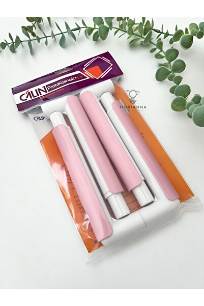 Hobianna Câlın Nakış Kasnağı 20 Cm X 20 Cm - Pembe Klips / Pratikasnak Plus Kasnak